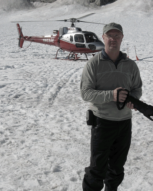 Brody shooting a corporate event in Alaska