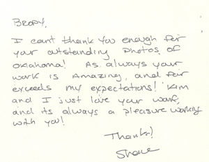 thank you from shane