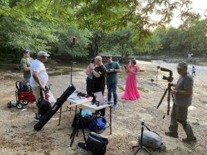 Teaching a group about light painting 
